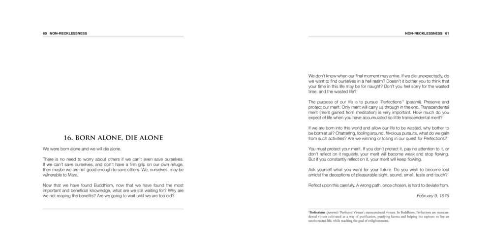 Born Alone, Die Alone Khun Yai’s Teachings หน้า 31