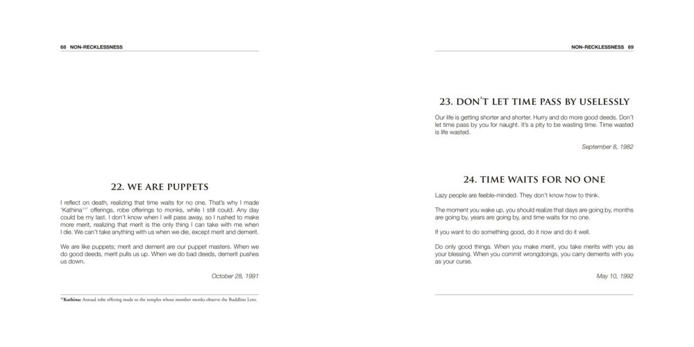 The Importance of Merit and Time Khun Yai’s Teachings หน้า 35