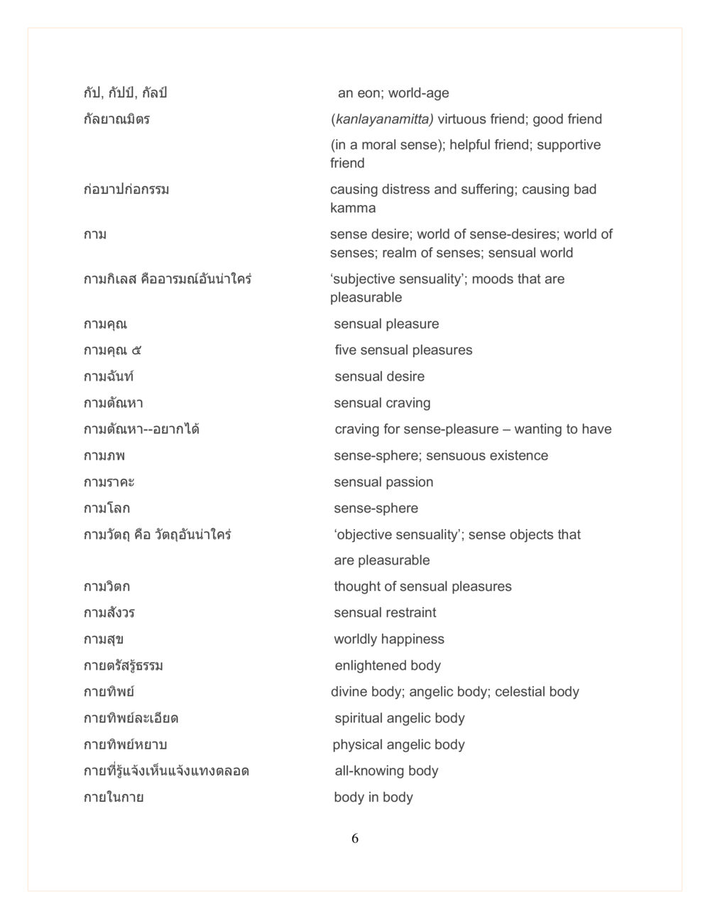 ศัพท์และความหมายทางธรรมะ DMC Translor’s handbook หน้า 6