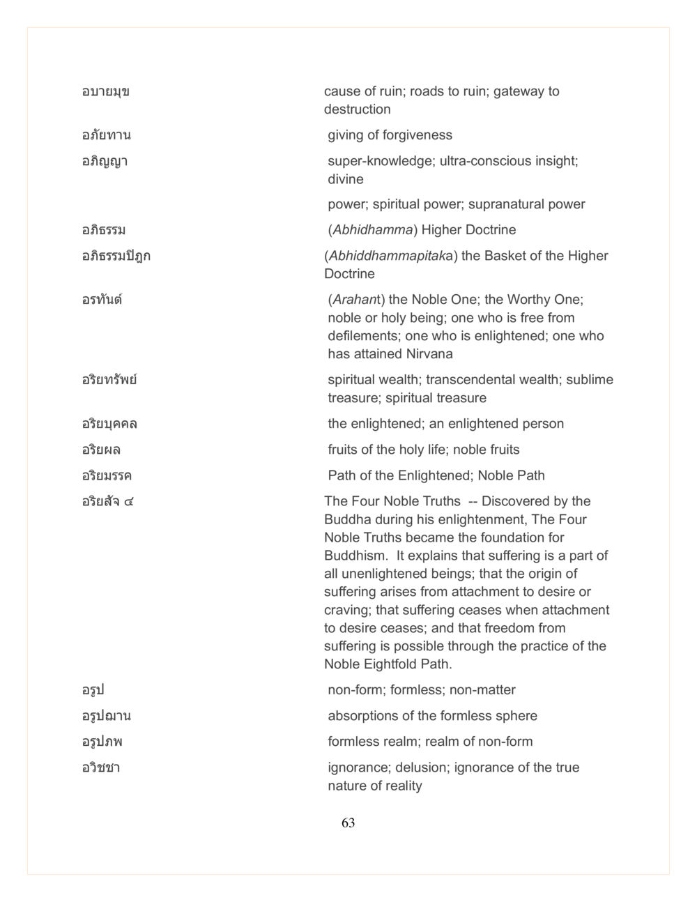 Concepts of Enlightenment in Buddhism DMC Translor’s handbook หน้า 63