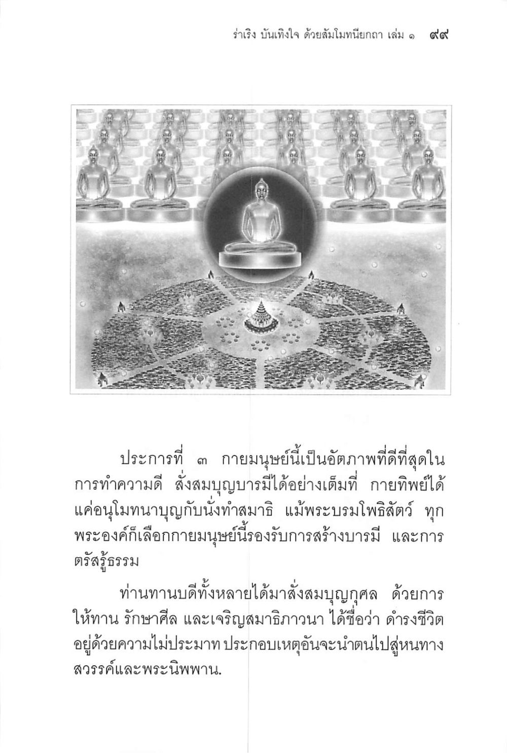รำเริง บันเทิงใจ ด้วยสัมมาวนิยฐาน เล่ม ๑ ๑๙๙ ร่าเริงบันเทิงใจ ด้วยสัมโมทนียกถา เล่ม 1 หน้า 100