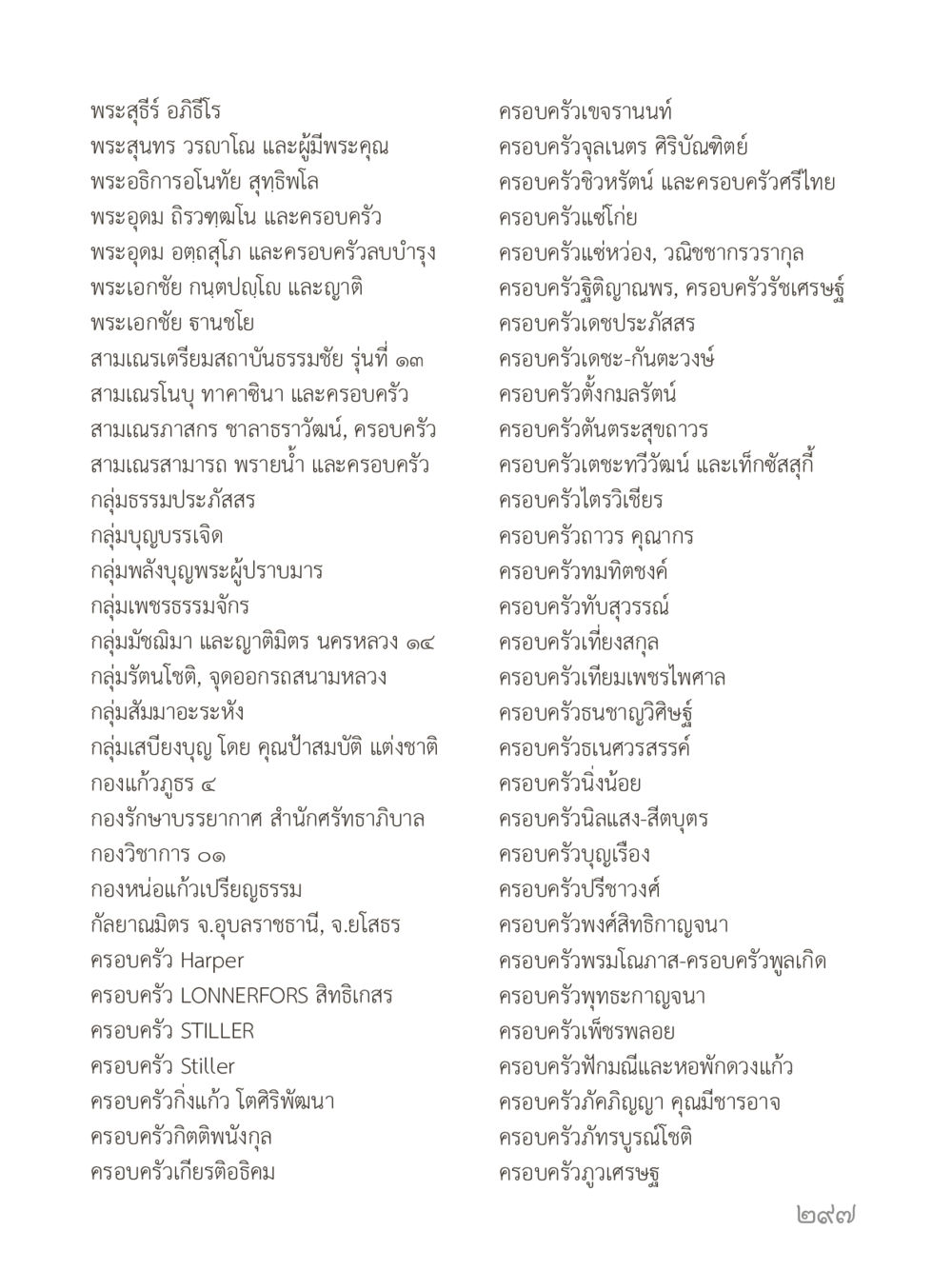 กลุ่มและครอบครัวในศาสนา คำไม่เล็กของคุณครูไม่ใหญ่ (มินิ) เล่ม 1 (บุญเท่านั้นเป็นที่พึ่ง) หน้า 297