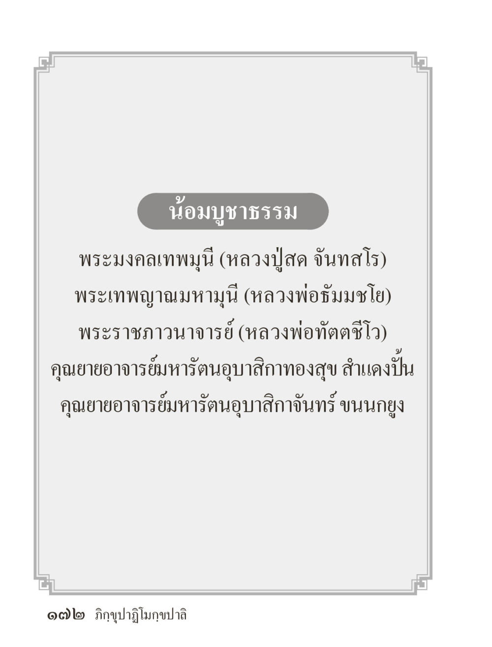null ภิกฺขุปาฏิโมกฺขปาลิ (ฉบับท่องจำ) หน้า 172