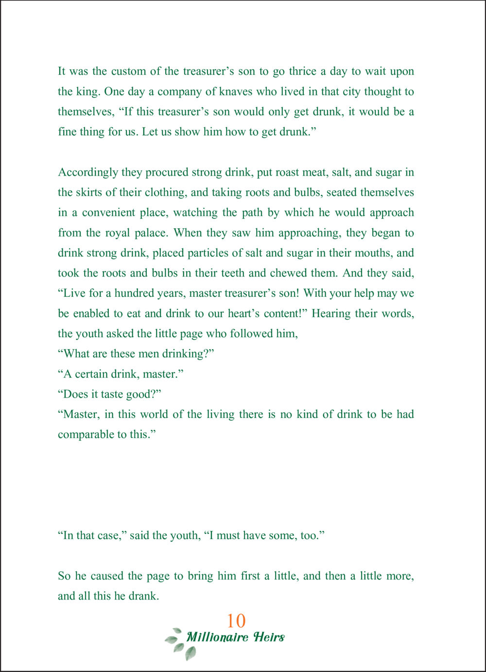 The Indulgent Adventures of the Treasurer's Son ทายาทเศรษฐี Millionaire Heirs (ฉบับ ๒ ภาษา)  หน้า 12