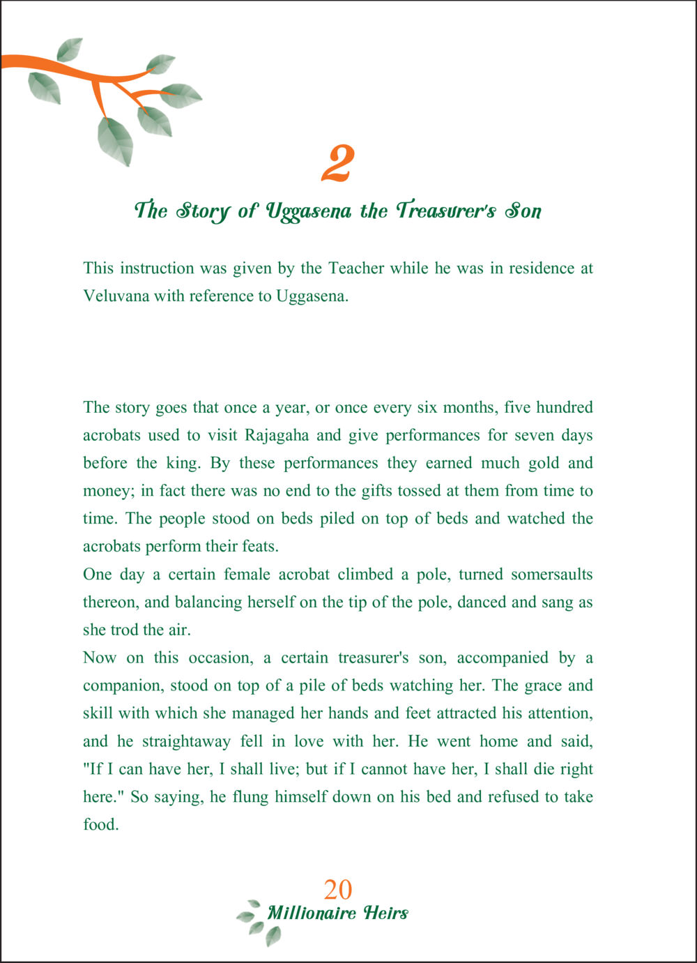 The Story of Uggasena the Treasurer's Son ทายาทเศรษฐี Millionaire Heirs (ฉบับ ๒ ภาษา)  หน้า 22