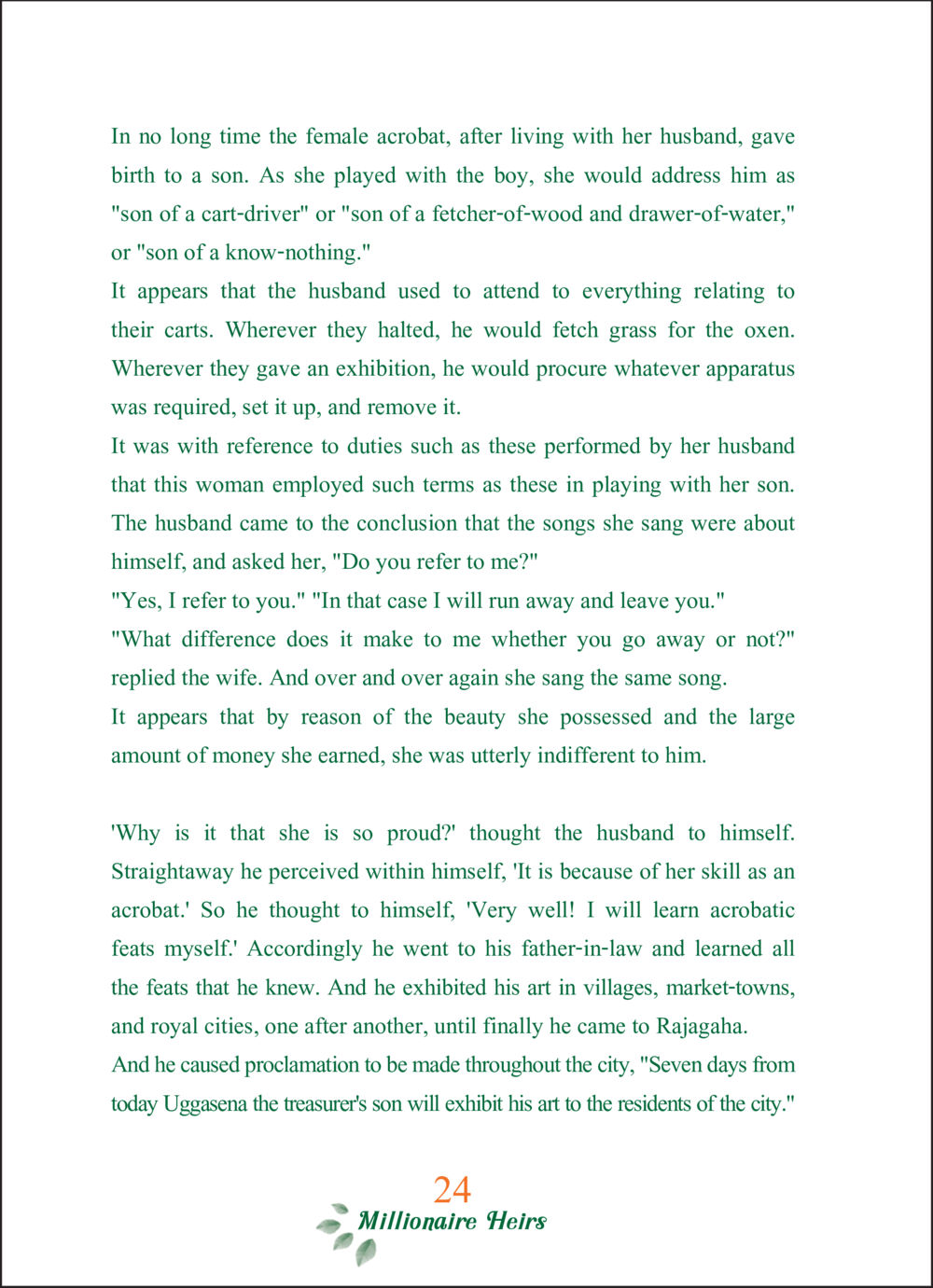 The Acrobat's Journey ทายาทเศรษฐี Millionaire Heirs (ฉบับ ๒ ภาษา)  หน้า 26