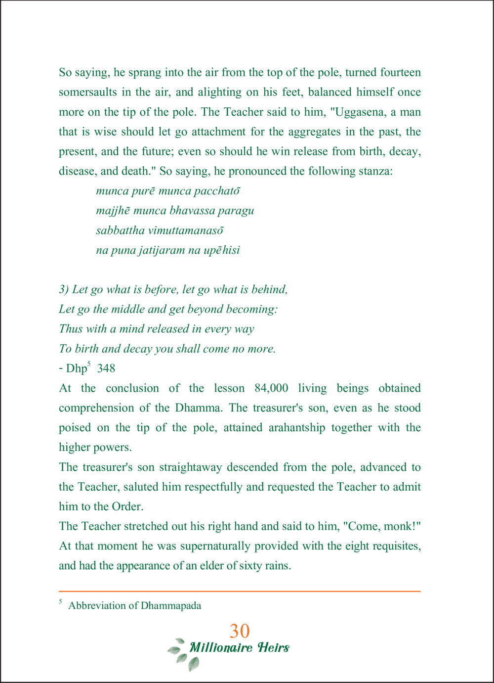 The Teachings of Letting Go ทายาทเศรษฐี Millionaire Heirs (ฉบับ ๒ ภาษา)  หน้า 32
