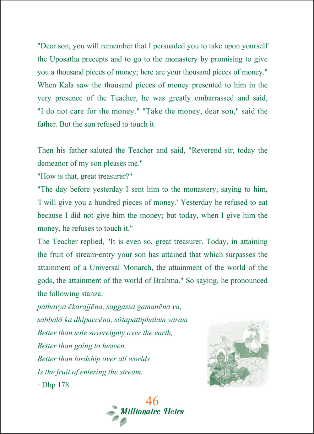 The Value of Stream-Entry ทายาทเศรษฐี Millionaire Heirs (ฉบับ ๒ ภาษา)  หน้า 48