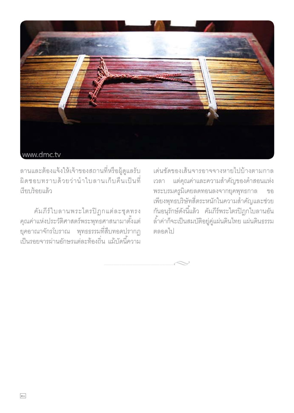 การอนุรักษ์คำสอนแห่งพระบรมครู Dhamma TIME เดือนกันยายน พ.ศ.2559 หน้า 50
