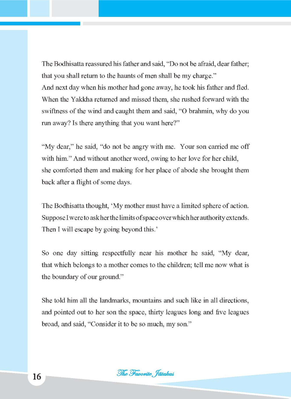 The Boundaries of a Mother's Love ชาดก เรื่องโปรด The Favorite Jatakas หน้า 18