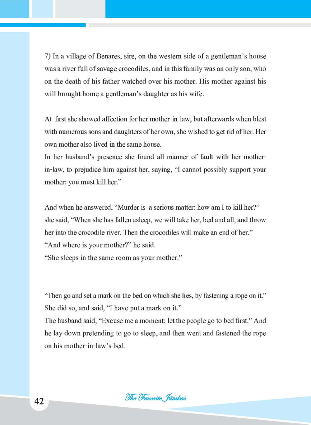 The Crocodile River Plot ชาดก เรื่องโปรด The Favorite Jatakas หน้า 44