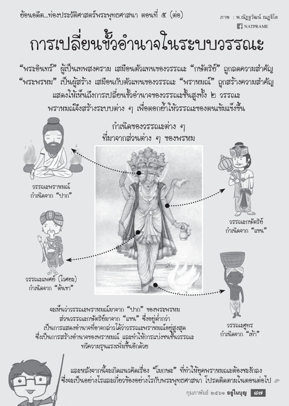 ท่องประวัติศาสตร์พระพุทธศาสนา ตอนที่ 5  วารสารอยู่ในบุญประจำเดือน กุมภาพันธ์ พ.ศ.2561 หน้า 89