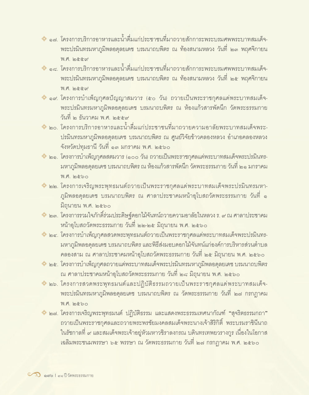 โครงการบริการอาหารและน้ำดื่มแก่ประชาชน 48 ปี วัดพระธรรมกาย : MISSIONS FOR PEACE (ปฏิบัติการเพื่อสันติภาพ) หน้า 192
