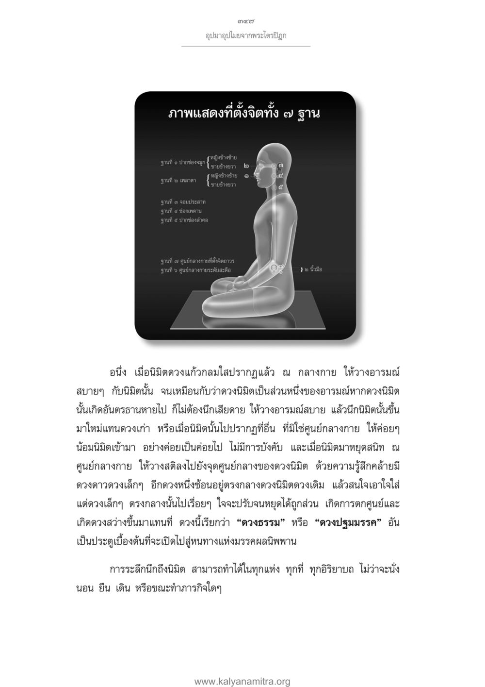 การตั้งจิตและดวงธรรม อุปมาอุปไมยจากพระไตรปิฎก หน้า 348