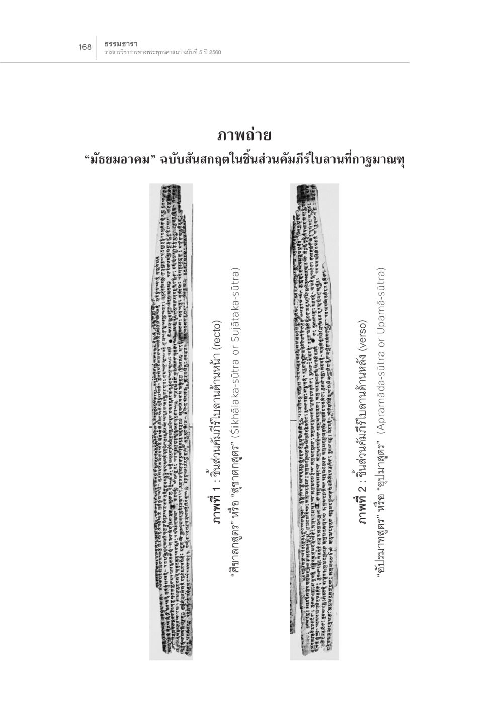 วรรควิชาการอธิษฐานพระมงกุฎฉบับที่ 5 ปี 2560 “มัธยมอาคม” ฉบับสันสกฤตในชิ้นส่วน คัมภีร์ใบลานที่กาฐมาณฑุ หน้า 24