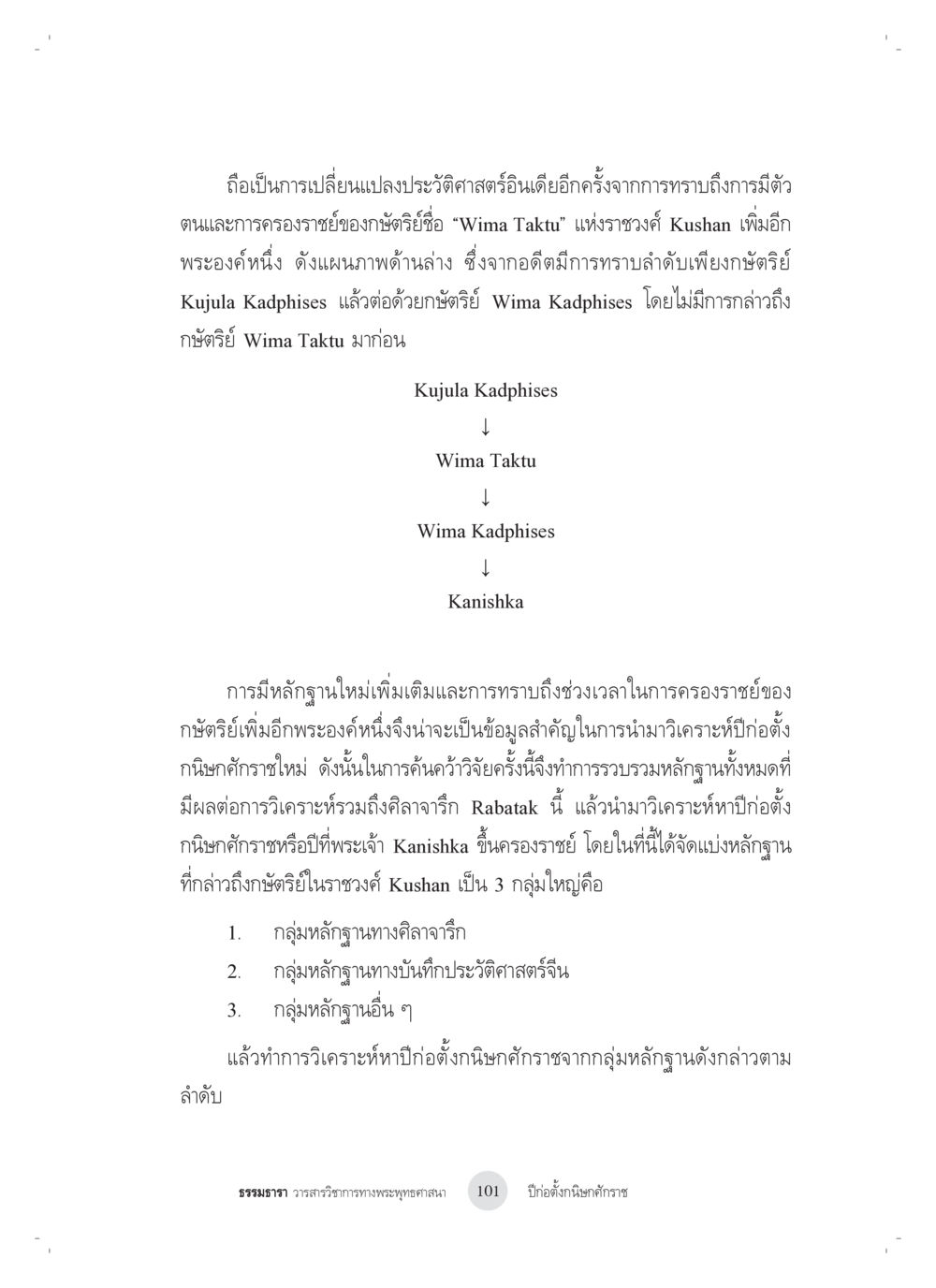 การเปลี่ยนแปลงประวัติศาสตร์ราชวงศ์ Kushan ปีก่อตั้งกนิษกศักราช หน้า 5