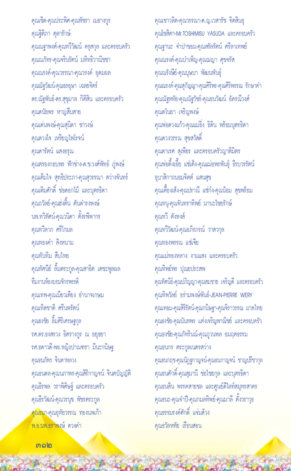 รายชื่อบุคคลและครอบครัว ที่นี่มีคำตอบ เล่ม 2  หน้า 312