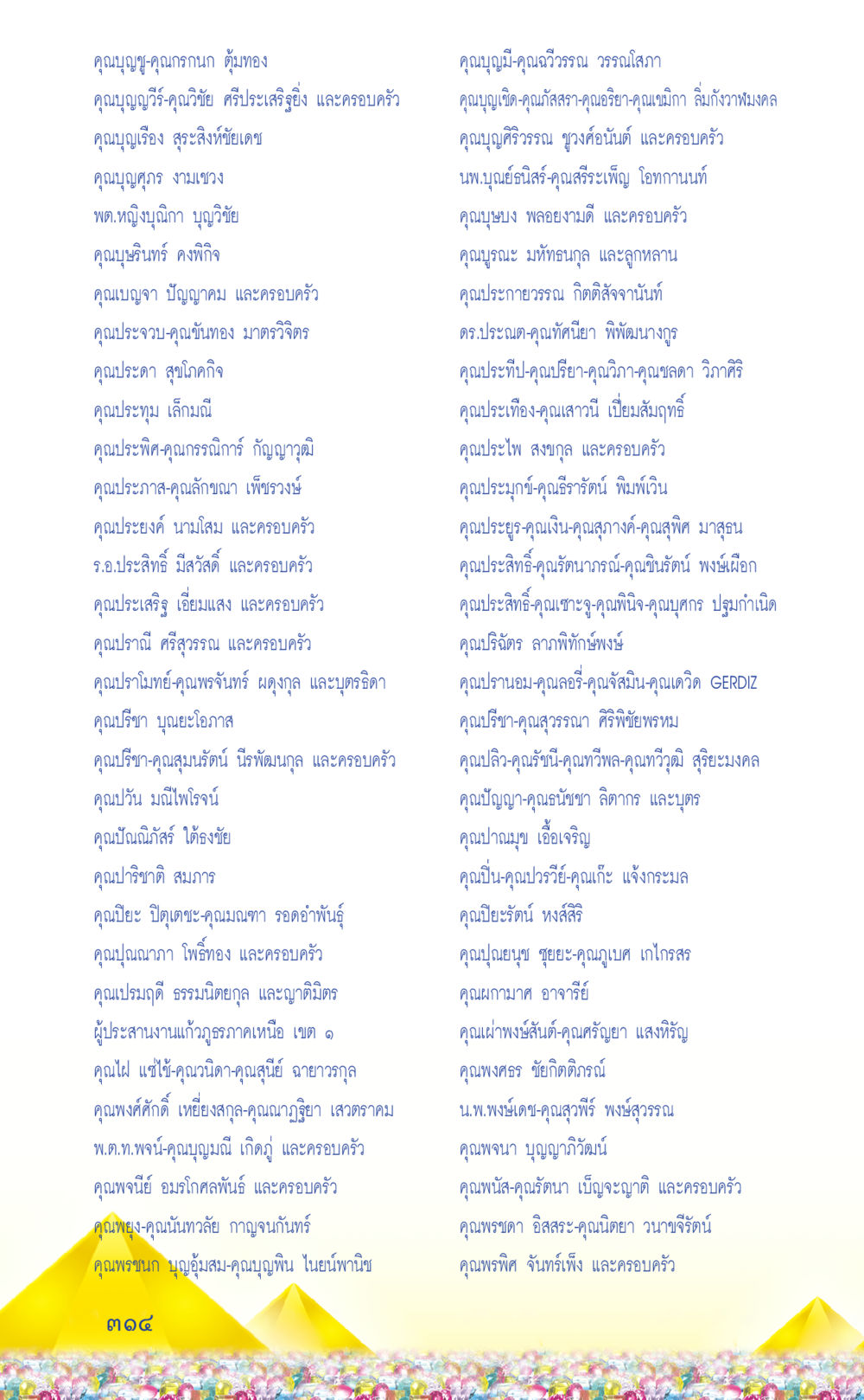 รายการผู้มีชื่อเสียงและครอบครัว ที่นี่มีคำตอบ เล่ม 2  หน้า 314