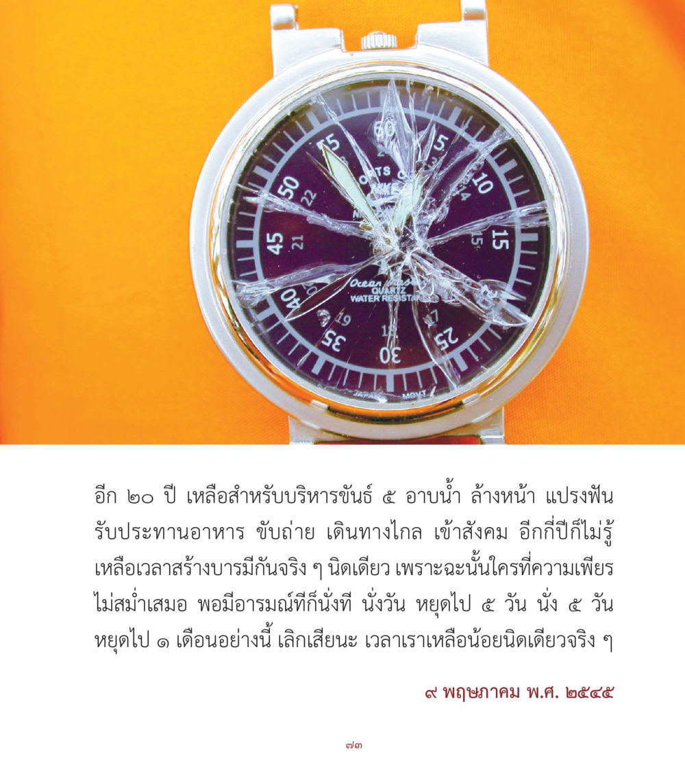 การบริหารเวลาในหลักธรรม คำสอนคุณครูไม่ใหญ่ เล่ม 1 หน้า 73