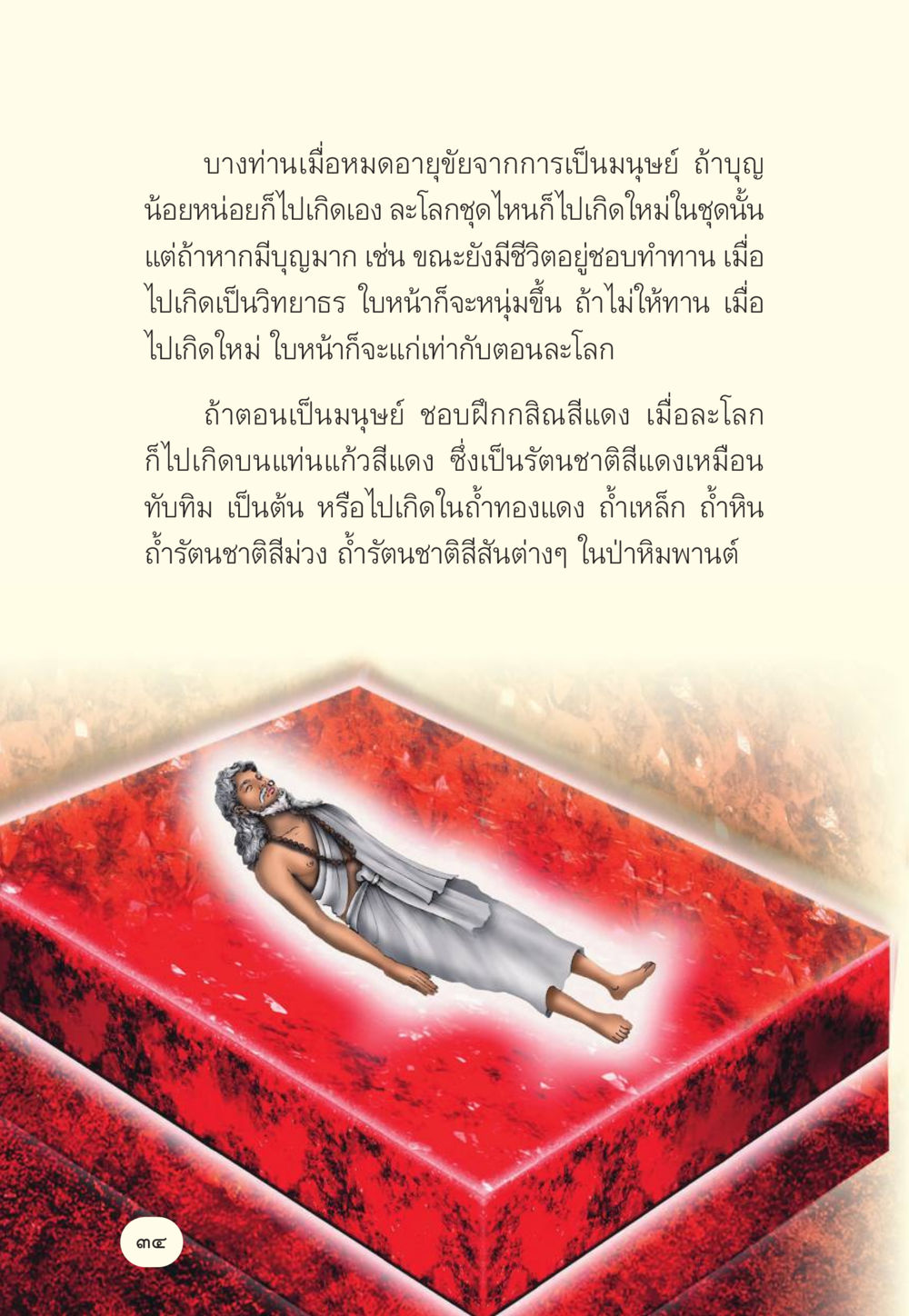 การเกิดใหม่และบุญของมนุษย์ มักกะลีผล นารีผล หน้า 35