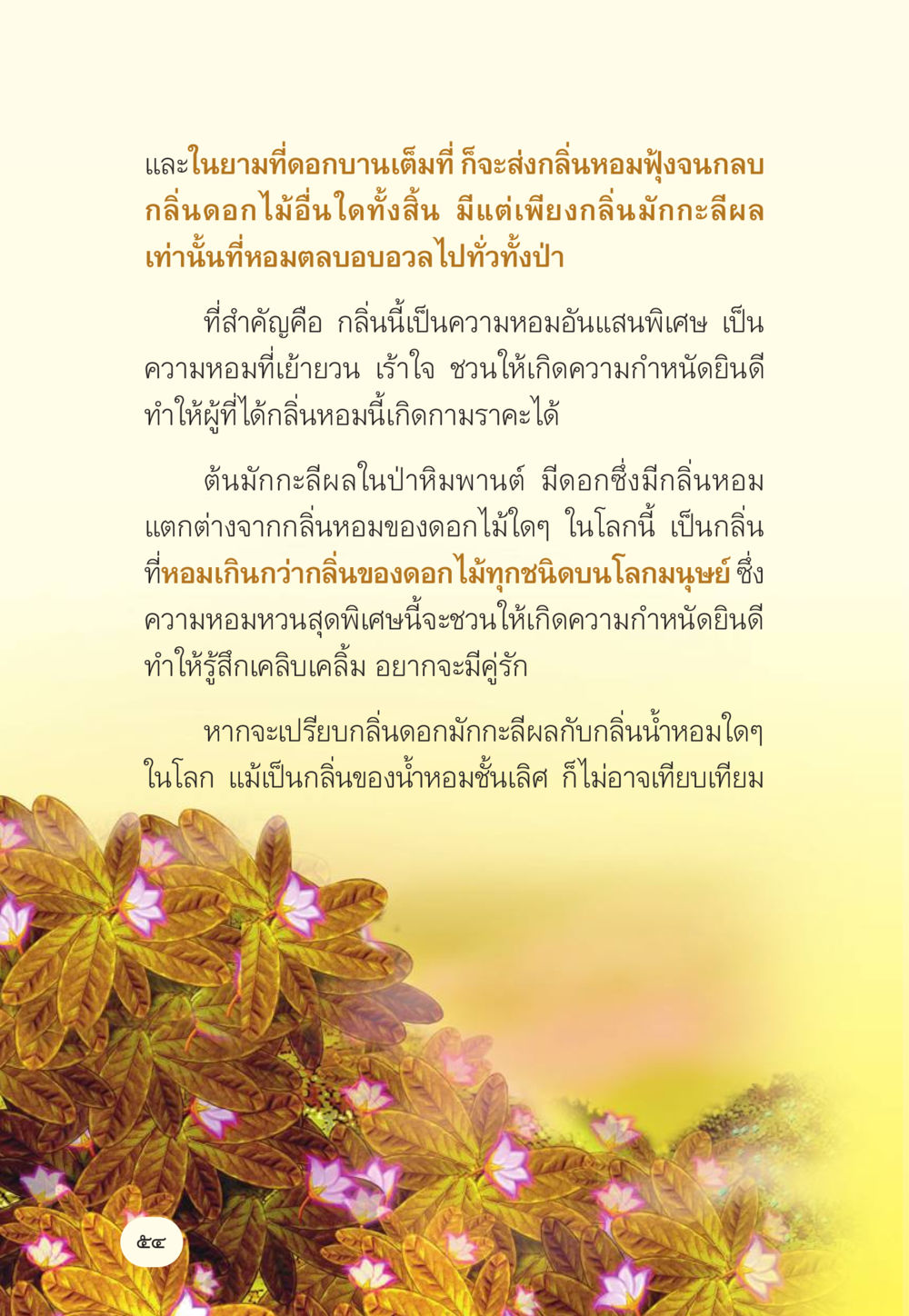 กลิ่นอายของดอกมักจะลิผลในป่าหิมพานต์ มักกะลีผล นารีผล หน้า 55