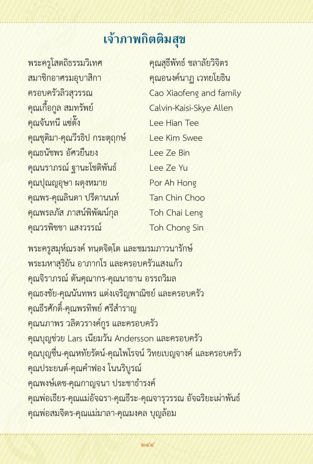 เจ้าภาพกติมสมุข ชีวิตสมณะ ผู้เห็นภัยในวัฏสงสาร เล่ม 3 หน้า 245