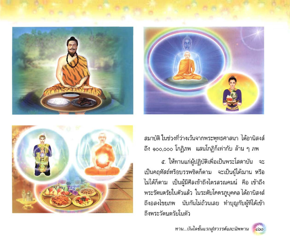 ความสำคัญของสมาธิในพระพุทธศาสนา อนาถบิณฑิกเศรษฐี หน้า 426