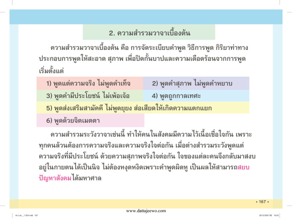 null กู้โลก กู้ภัย กู้ได้ด้วย มีสติทำความดีสากล หน้า 168