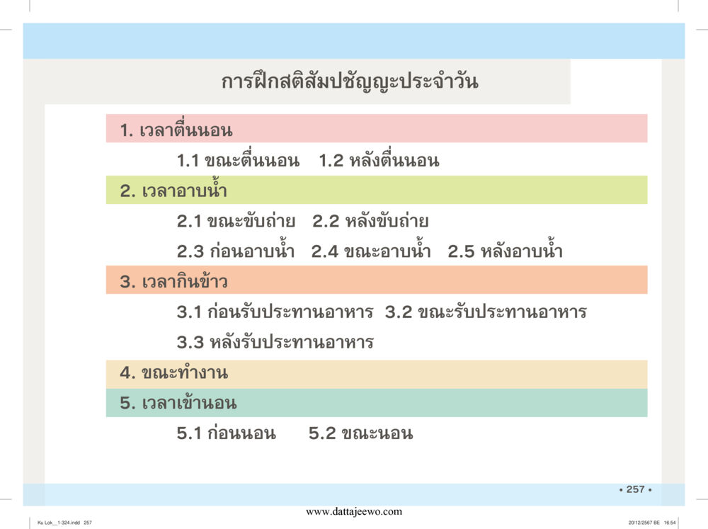 null กู้โลก กู้ภัย กู้ได้ด้วย มีสติทำความดีสากล หน้า 258