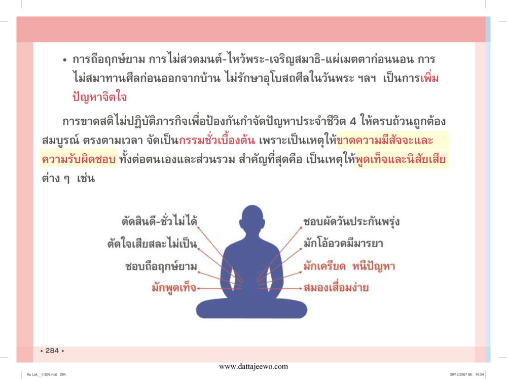 null กู้โลก กู้ภัย กู้ได้ด้วย มีสติทำความดีสากล หน้า 285