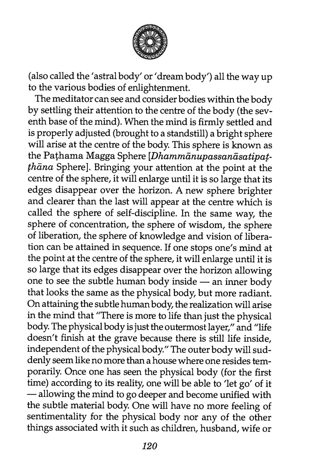 The Journey to Inner Bodies and Enlightenment The Buddha’s First Teaching หน้า 122