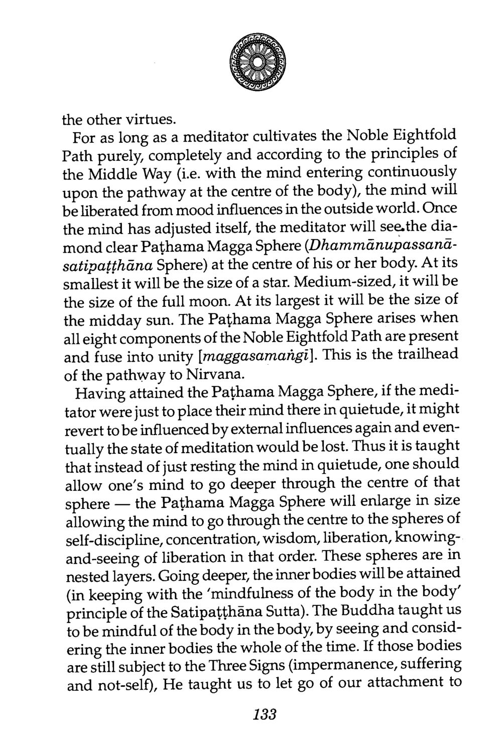 Understanding the Pathama Magga Sphere The Buddha’s First Teaching หน้า 135