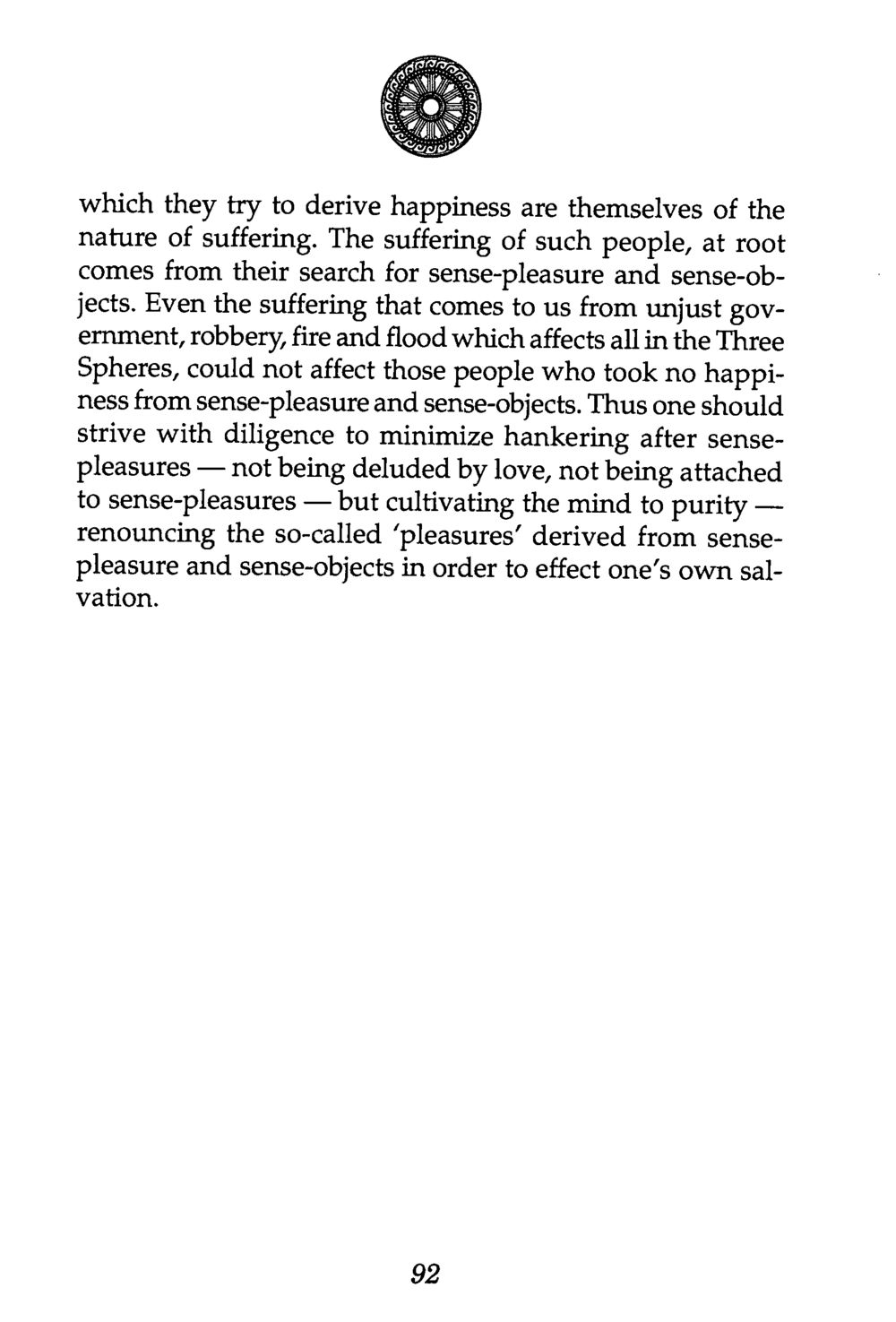 The Nature of Suffering and the Pursuit of Happiness The Buddha’s First Teaching หน้า 94