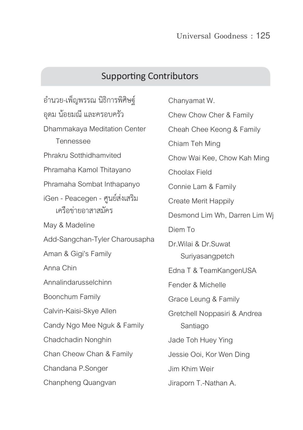 ทบทวนการศึกษาและศึกษาเชิงลึกในด้านต่าง ๆ Universal Goodness หน้า 127