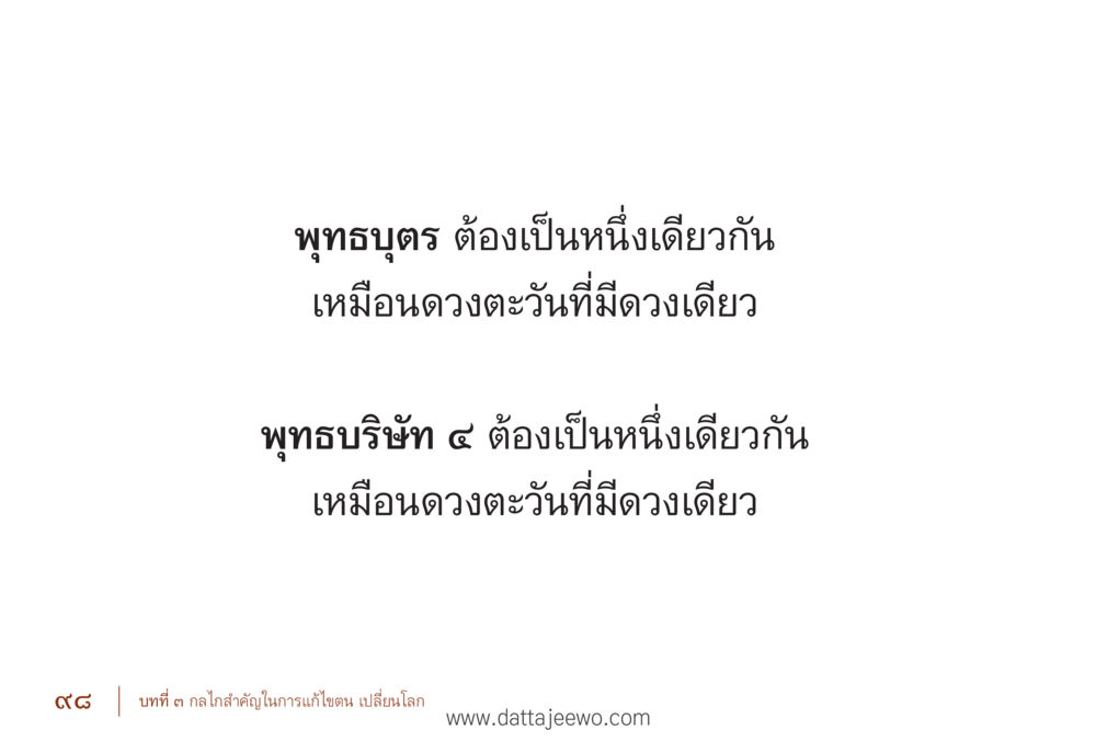 null รื้อฟื้นนิสัย แก้ไขปัญหาชีวิต พิชิตปัญหาโลก หน้า 98