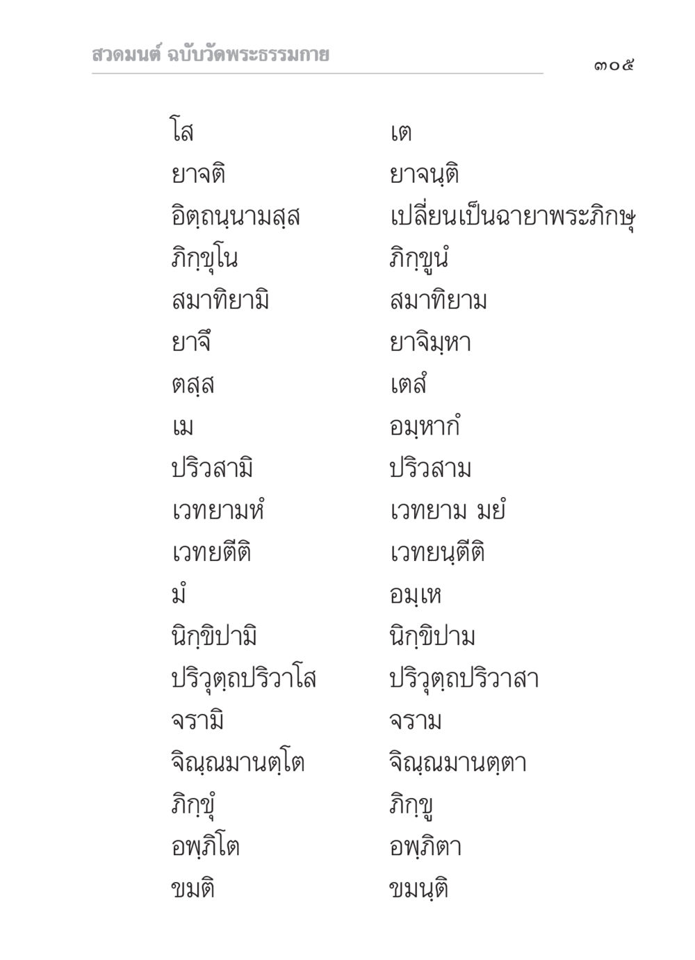 สวดมนต์ ฉบับวัดพระธรรมกาย สวดมนต์ ฉบับวัดพระธรรมกาย หน้า 306
