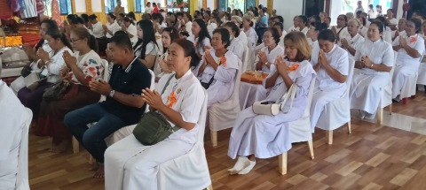 ภาพร่วมพิธีกรรมวัดบ้านสมบัติเจริญ