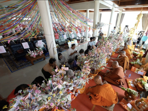 ภาพร่วมพิธีกรรมสำนักสงฆ์วชิรกัลยาณ์