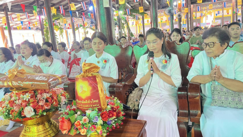 ภาพกล่าวคำถวายกฐินวัดพรหมคุณาราม(วัดบางตะคอย)