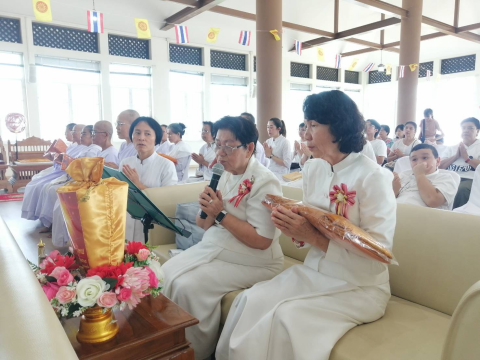 ภาพร่วมพิธีกรรมสำนักสงฆ์สำนักวิปัสสนาโมกขมังคลานุสรณ์