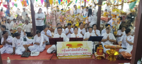 ภาพกล่าวคำถวายกฐินวัดซับลิ้นทอง