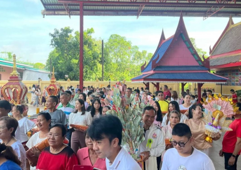 ภาพร่วมพิธีกรรมวัดมงคลประชาราม