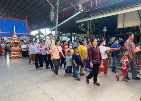 ภาพร่วมพิธีกรรมวัดมงคลประชาราม