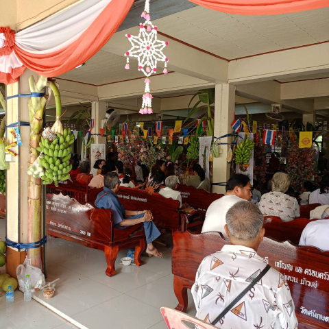 ภาพร่วมพิธีกรรมวัดศรีเกษตราราม