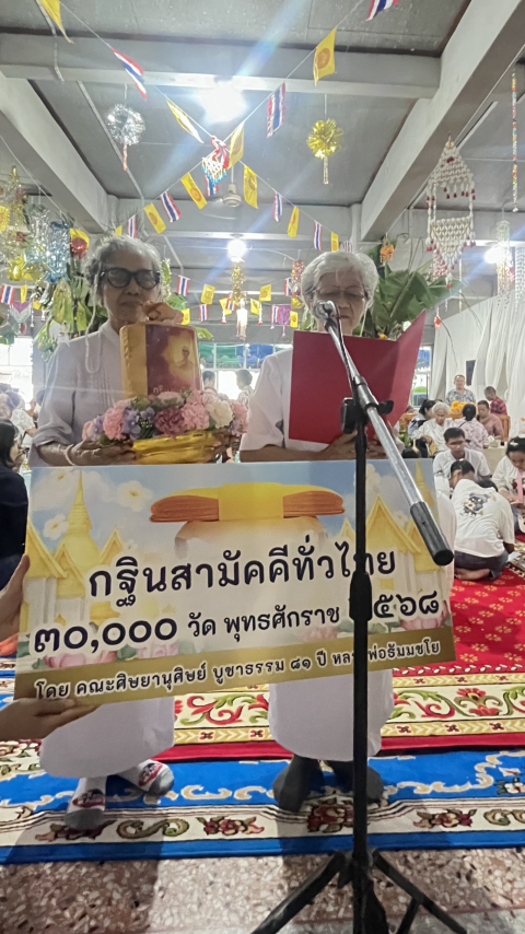 ภาพกล่าวคำถวายกฐินวัดเกาะลอย