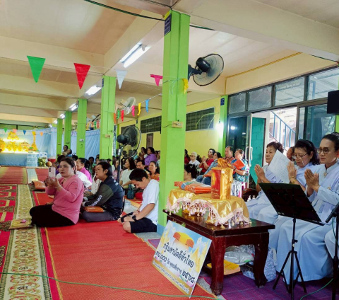 ภาพร่วมพิธีกรรมสำนักสงฆ์พุศิลามงคล