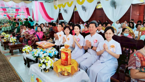 ภาพร่วมพิธีกรรมวัดบางจะเกร็ง