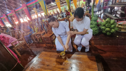 ภาพร่วมพิธีกรรมวัดราษฎร์ศรัทธากะยาราม