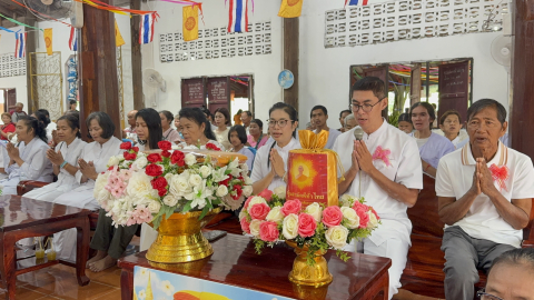 ภาพกล่าวคำถวายกฐินที่พักสงฆ์ราษฏร์สามัคคีธรรม