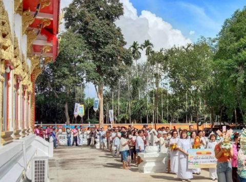 ภาพร่วมพิธีกรรมวัดดำรงธรรมาราม